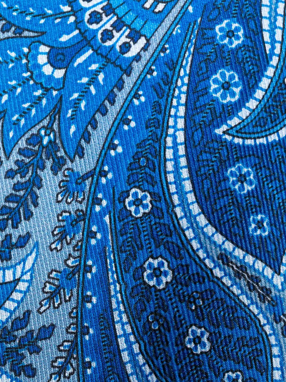 paisley-print silk tie - 2