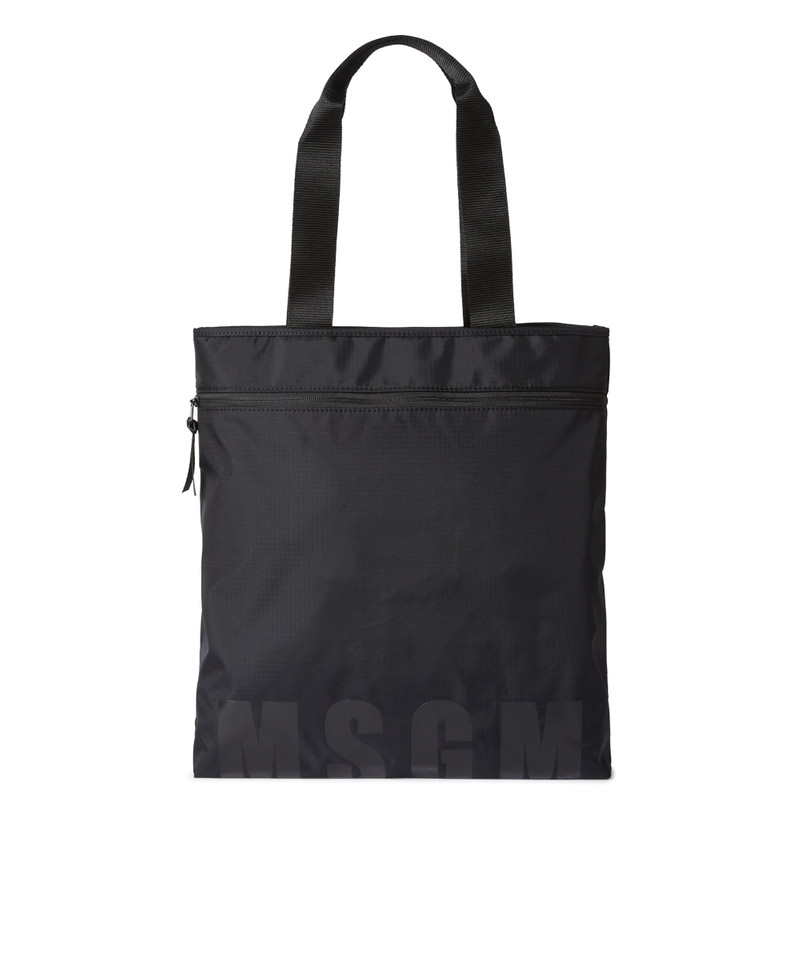 "Signature Iconic Nylon" Vertical tote bag 1