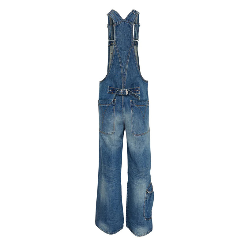OPEN YY Cargo Pocket Denim Overalls outlook