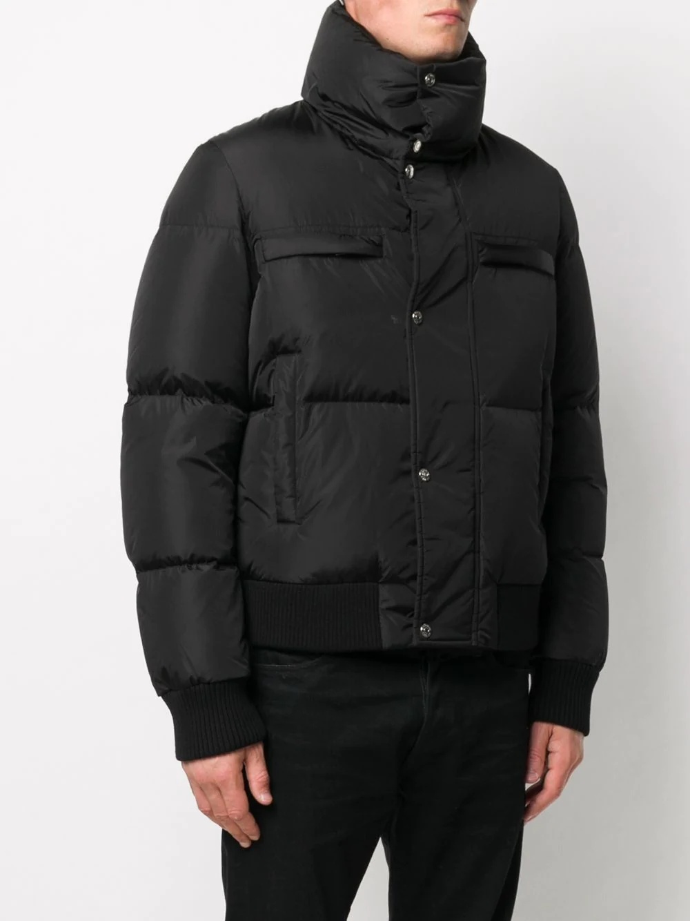 funnel-neck padded jacket - 3