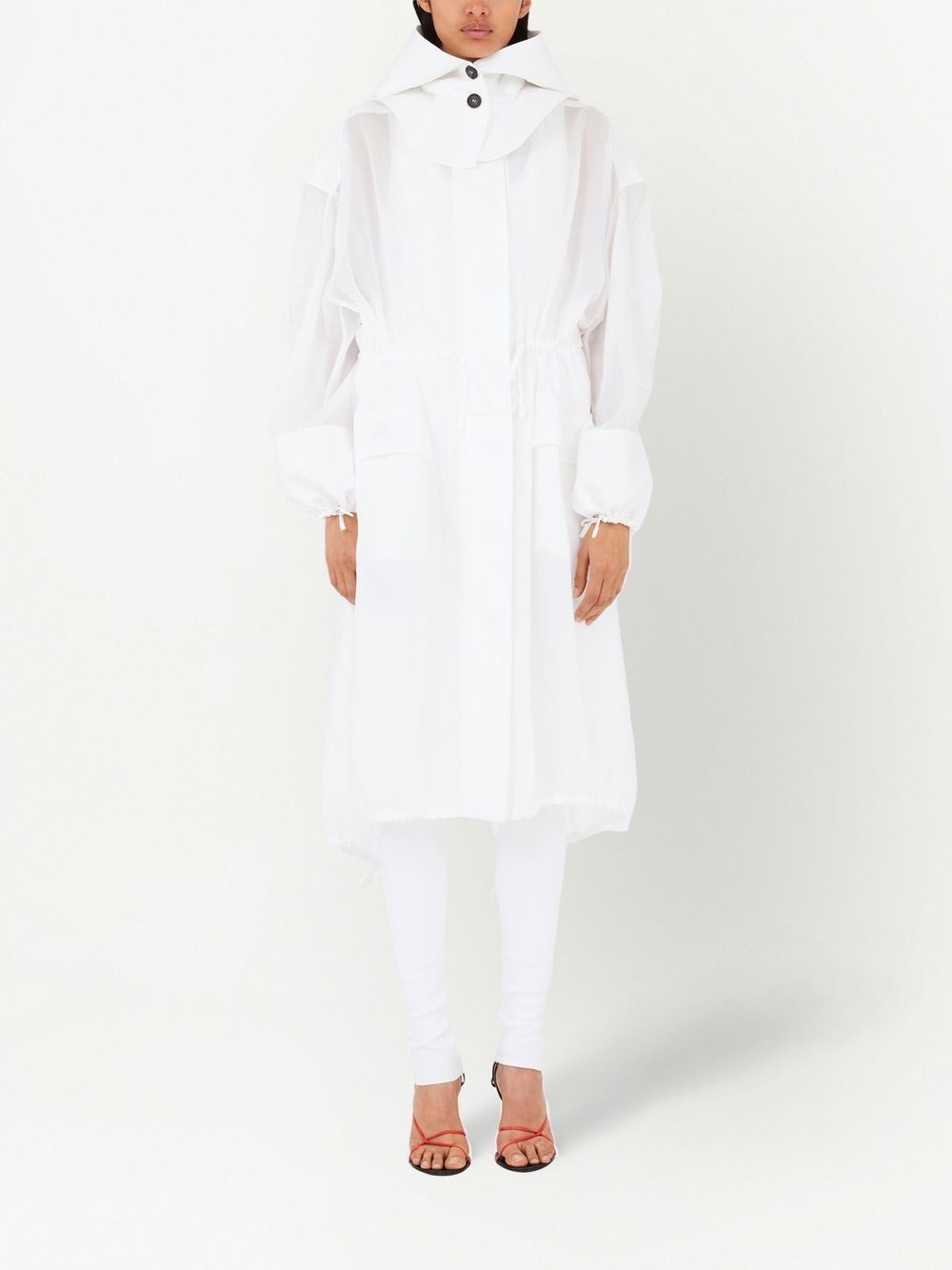 unlined organza trench - 2