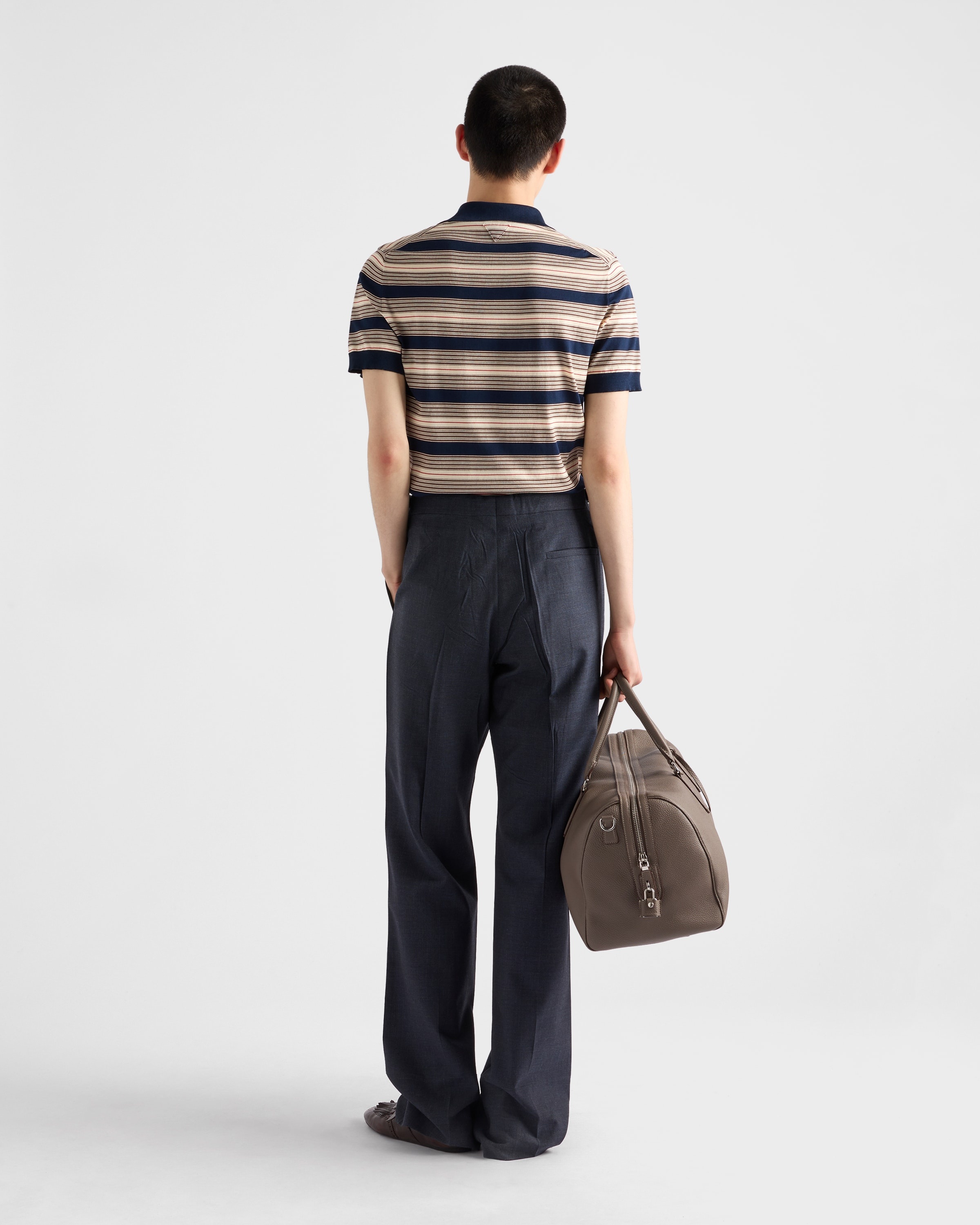 Striped cotton polo shirt - 5