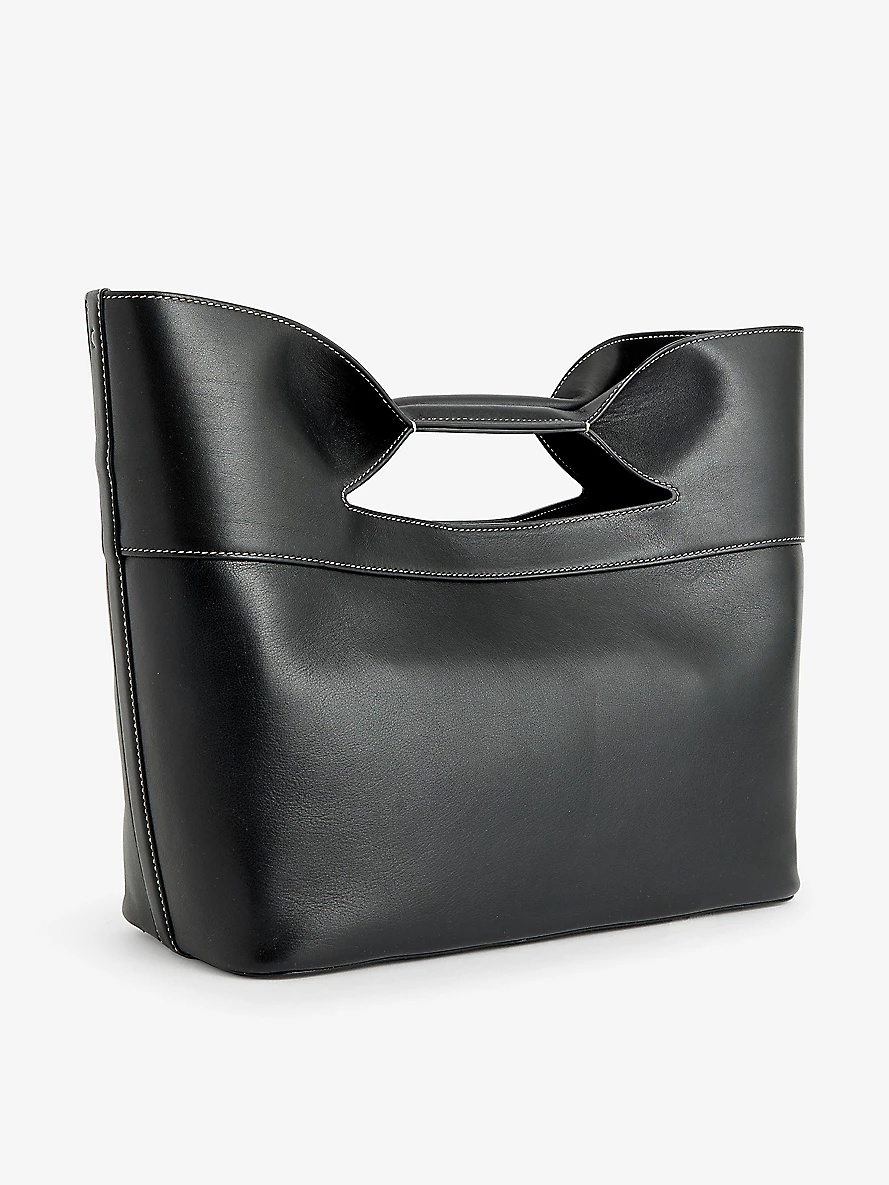 The Bow small leather top-handle bag - 3