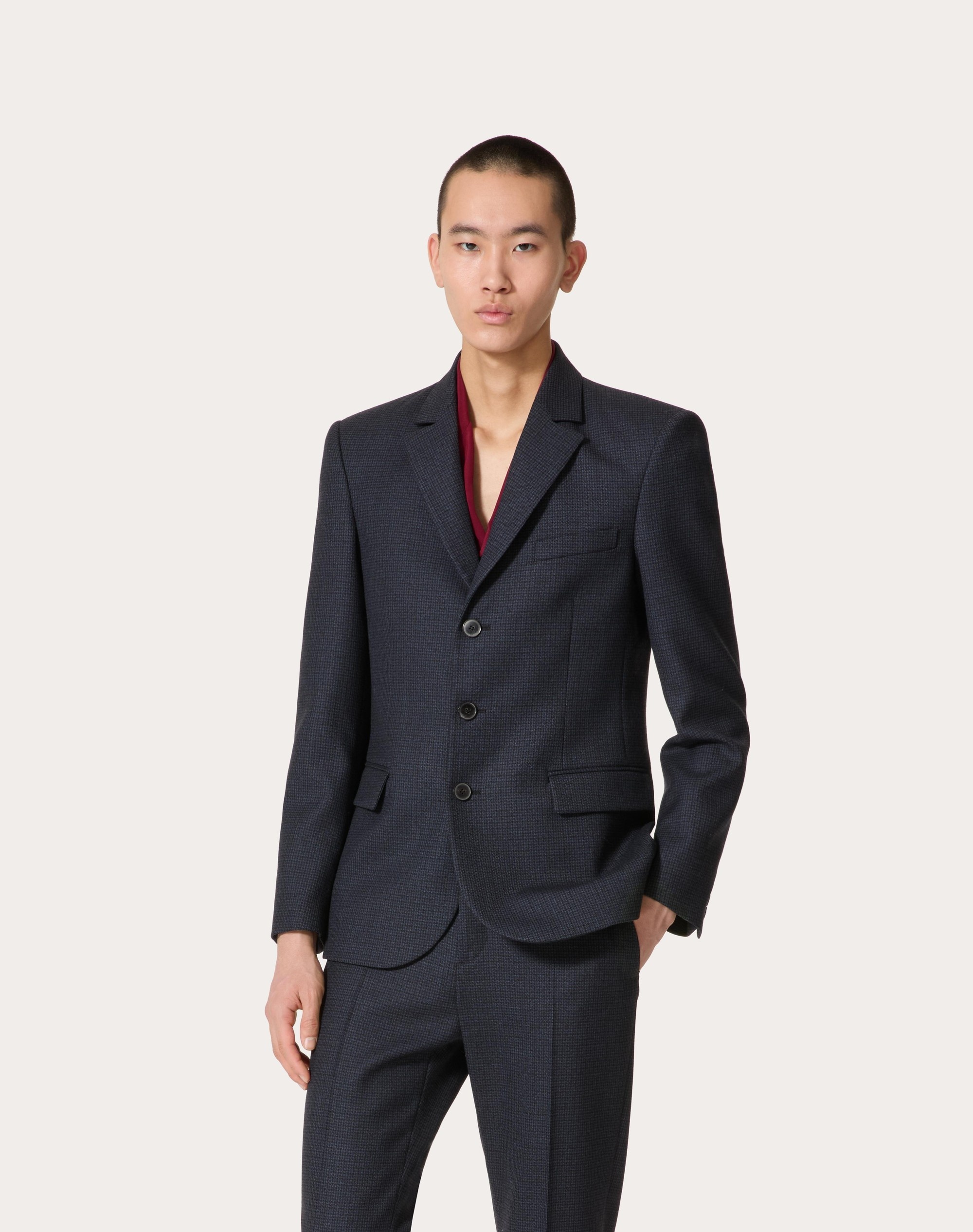 SINGLE-BREASTED WOOL JACKET - 3