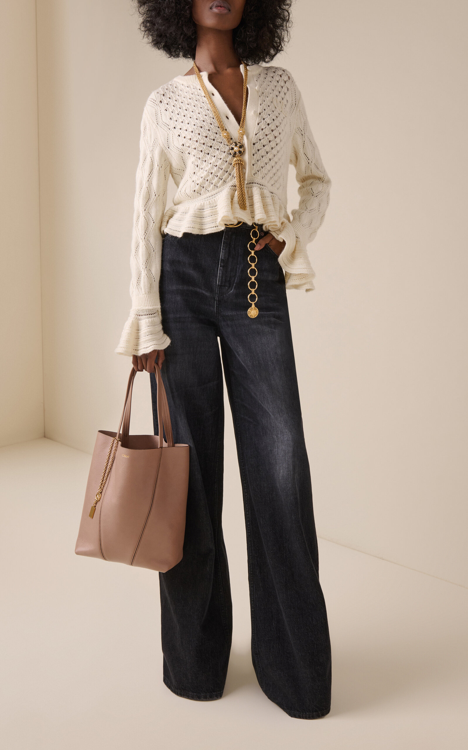 Rigid High-Rise Wide-Leg Jeans black - 2