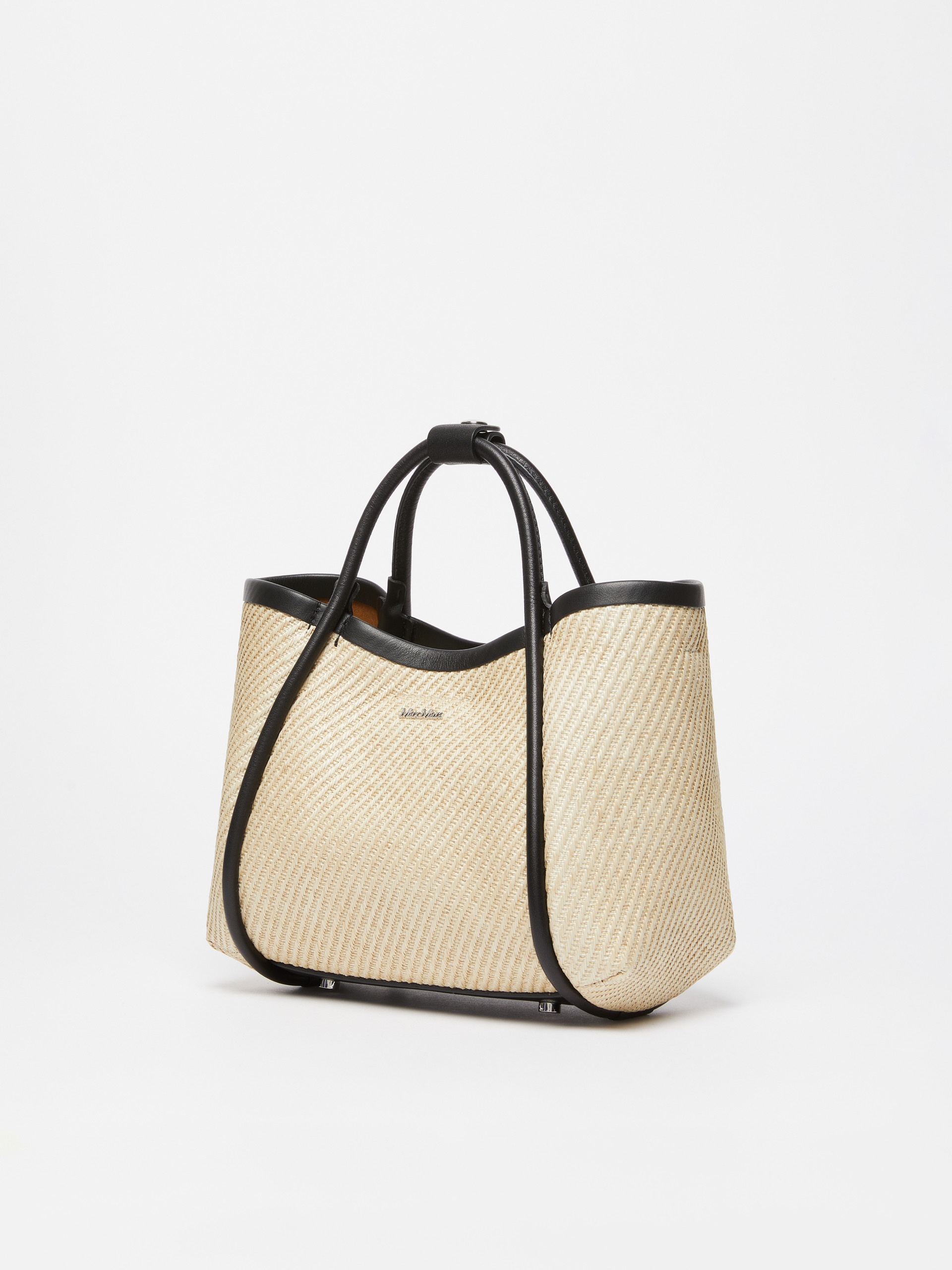 SUMMERMARINEXS Extra-Small raffia-look fabric Marine bag - 2