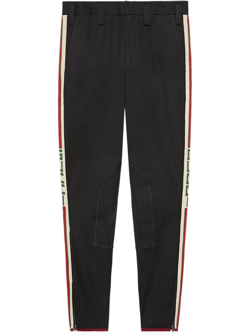 Gabardine stretch trousers - 1
