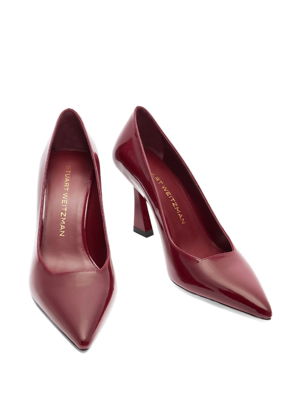 85mm Vinnie pointed-toe patent-leather pumps - 3