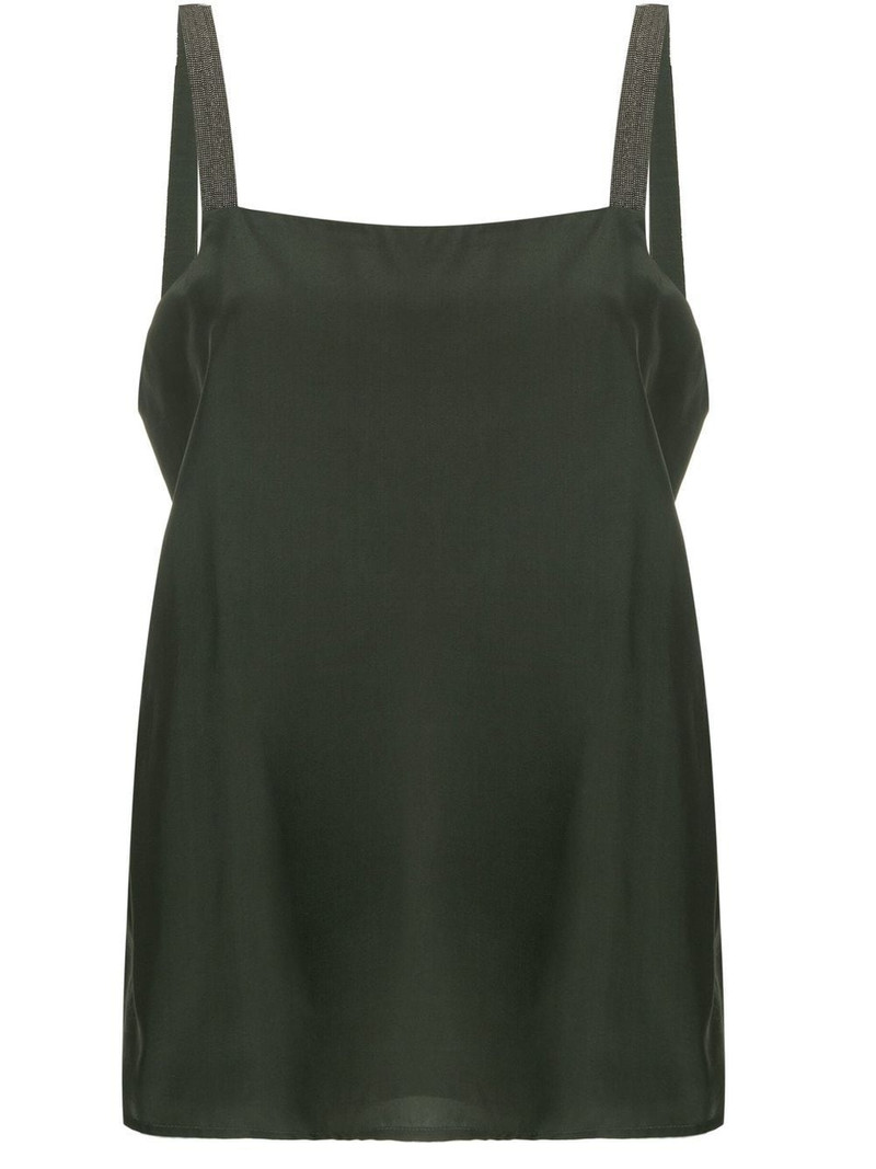 metallic strap top 1