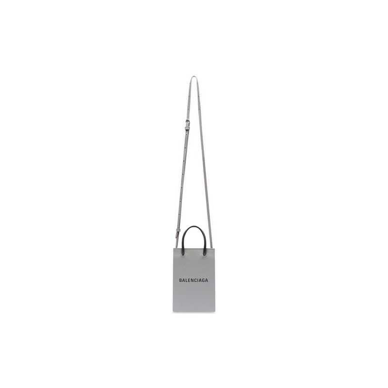 Mini Shopping Bag in Grey 4