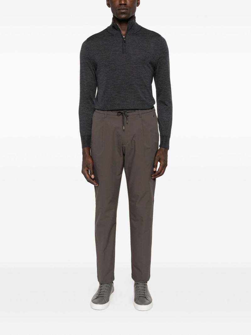 Canali zip-neck wool sweater outlook