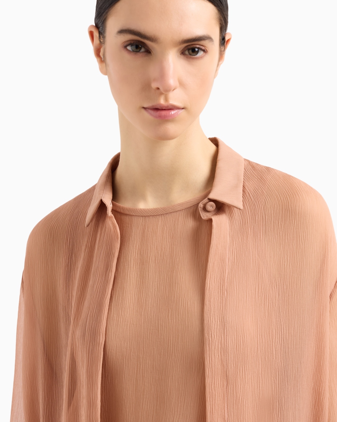 SILK CRÉPON LOOSE SHIRT - 6