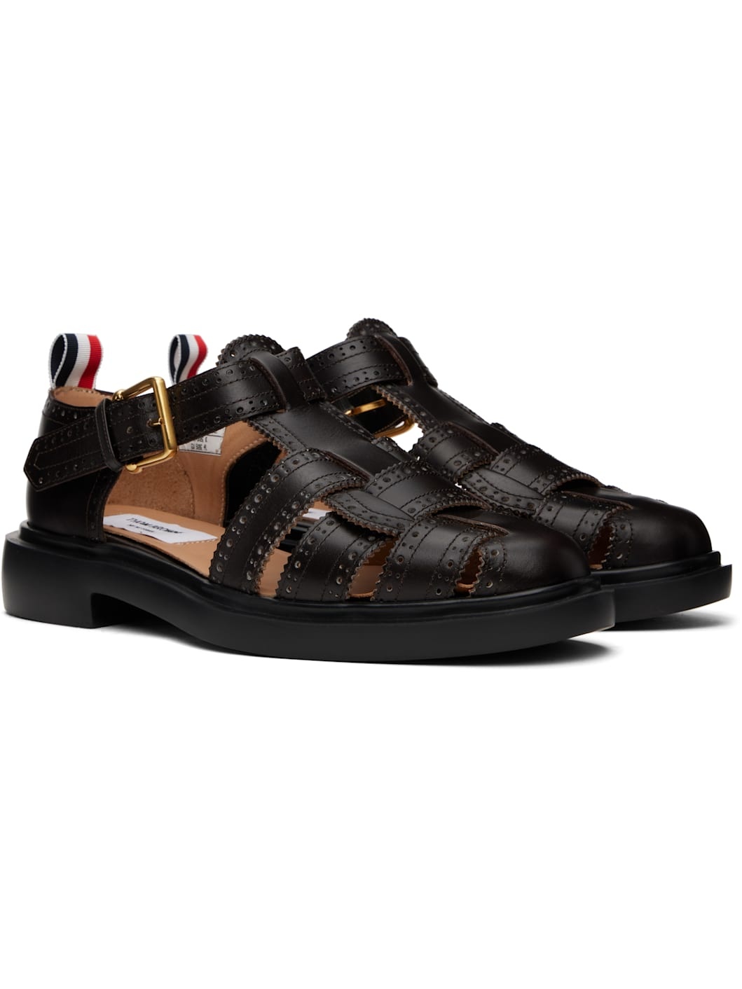 Brown Classic Calf Leather Fisherman Sandals - 4