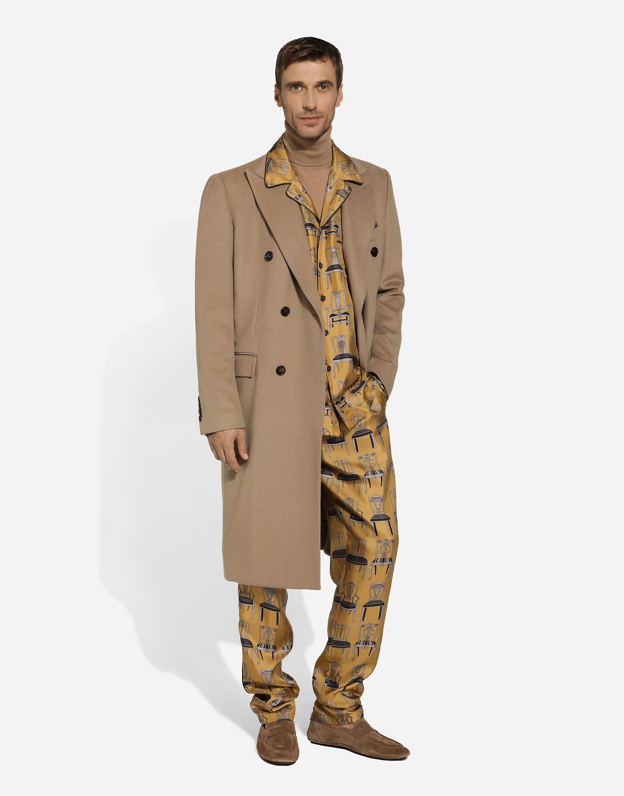 Printed silk twill jogging pants - 3