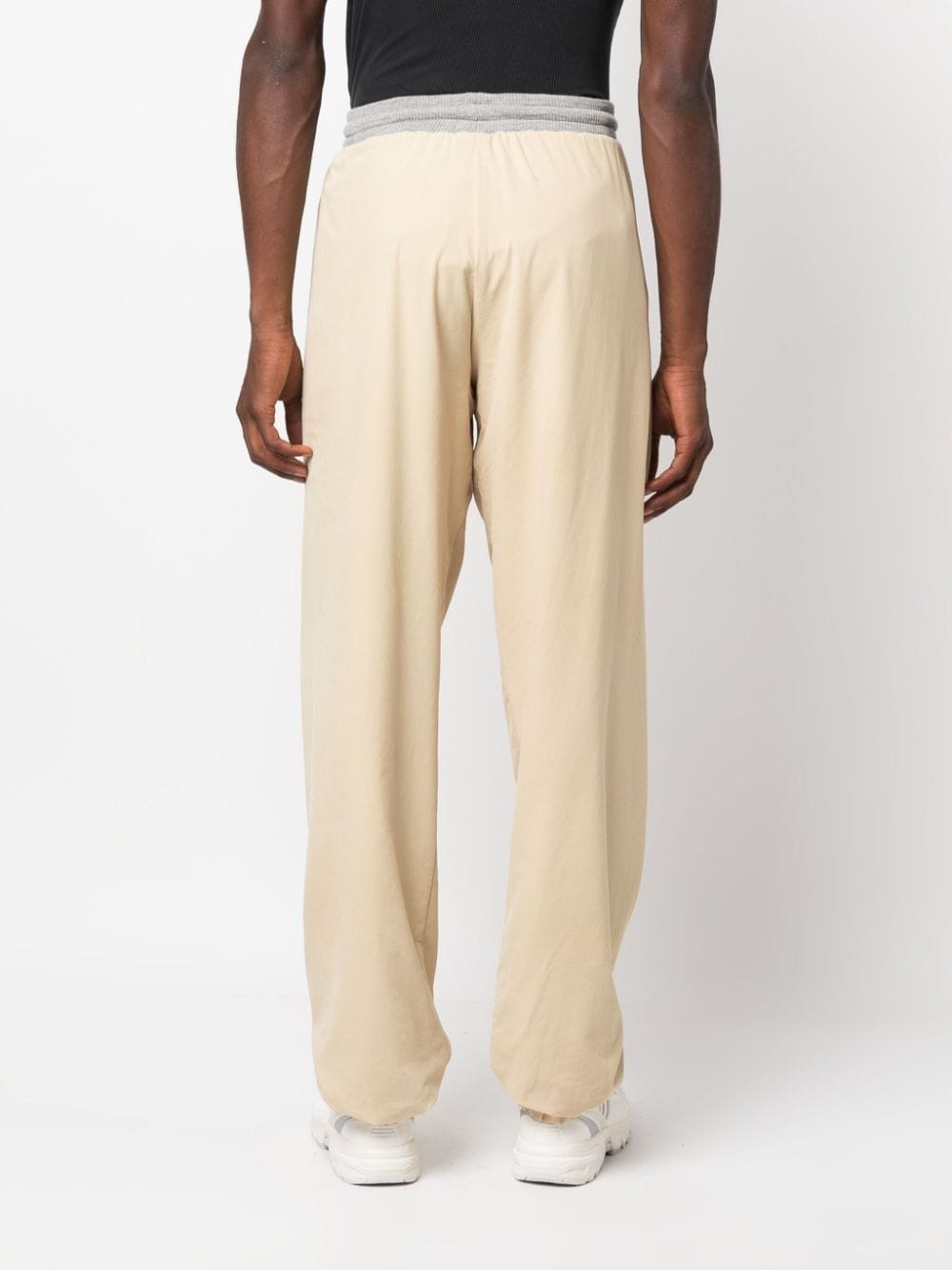 wide-leg drawstring track pants - 4