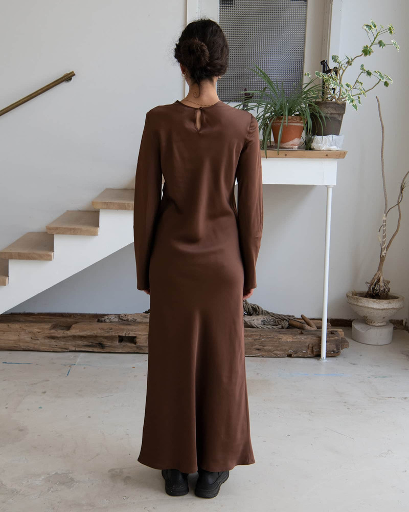 Dydine Long Sleeve Dress - Ecovero Satin 3