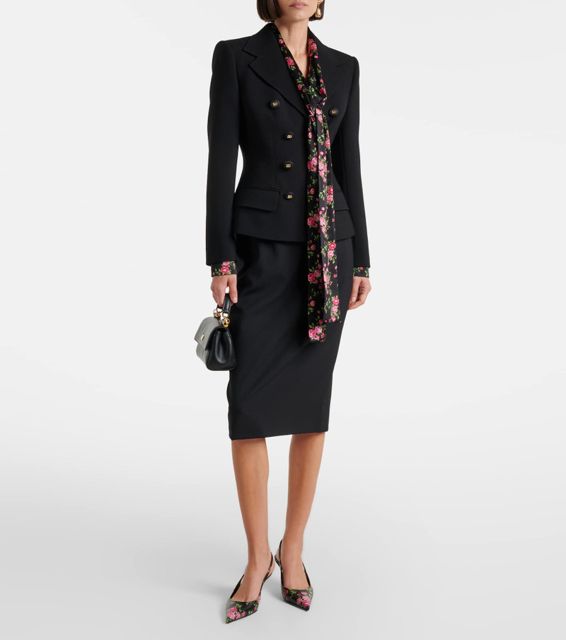 Dolce & Gabbana Wool-blend pencil skirt outlook