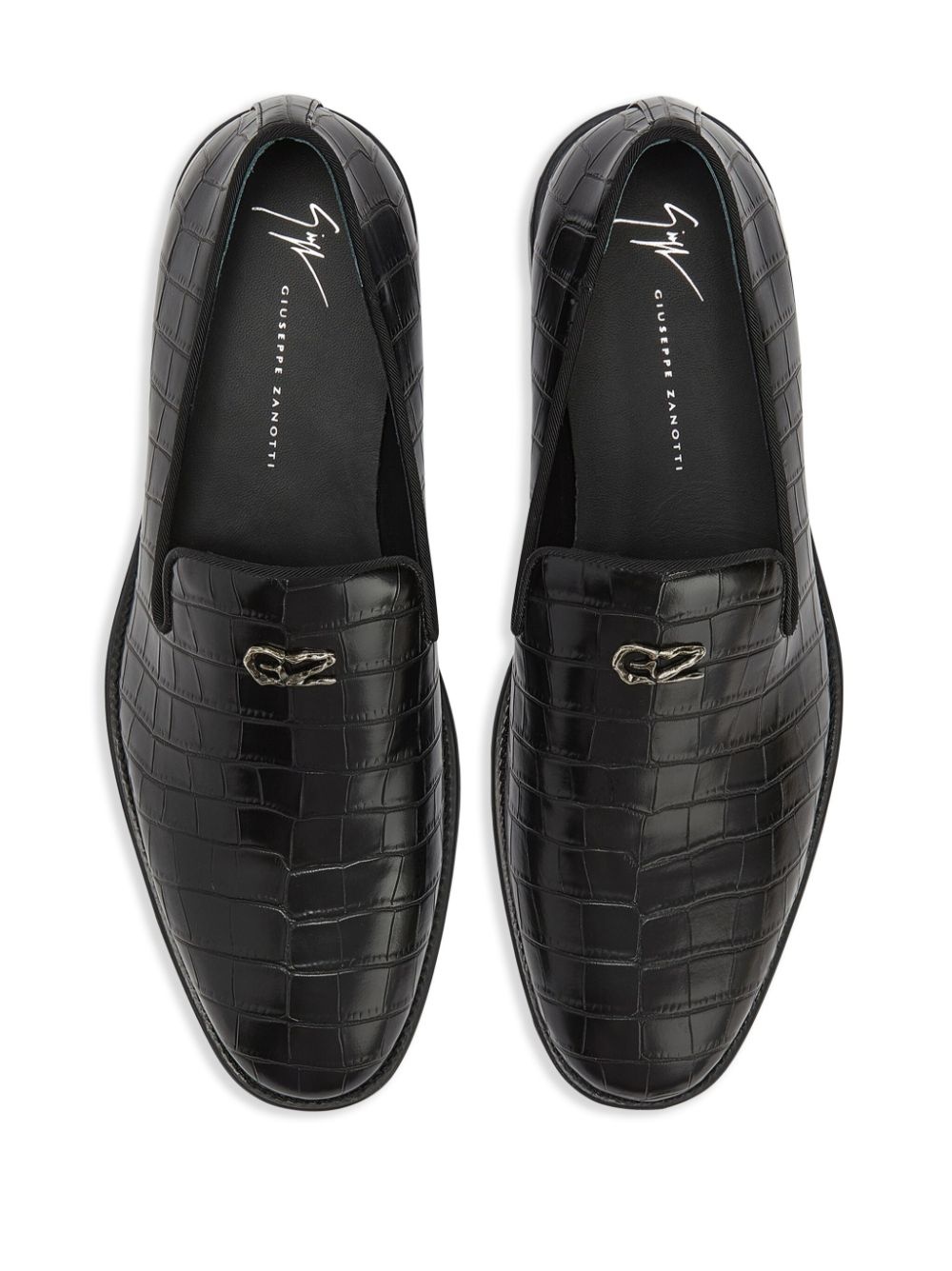 Imrham crocodile-embossed effect loafers - 4