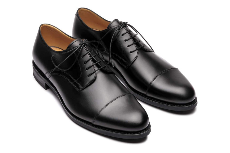 Schubert Black Silk - Leather And Rubber Sole 2