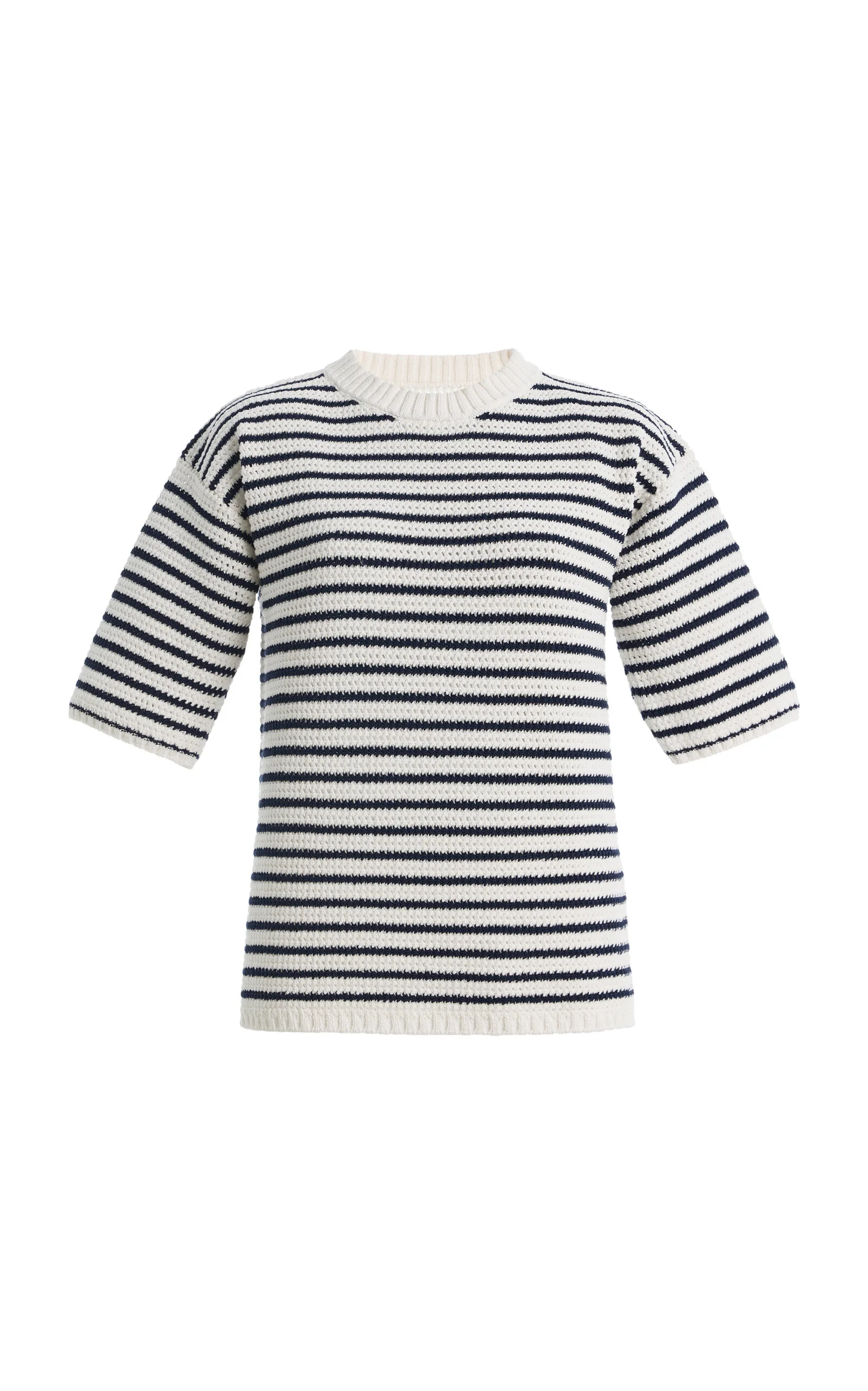 Crocheted Cotton T-Shirt - 1