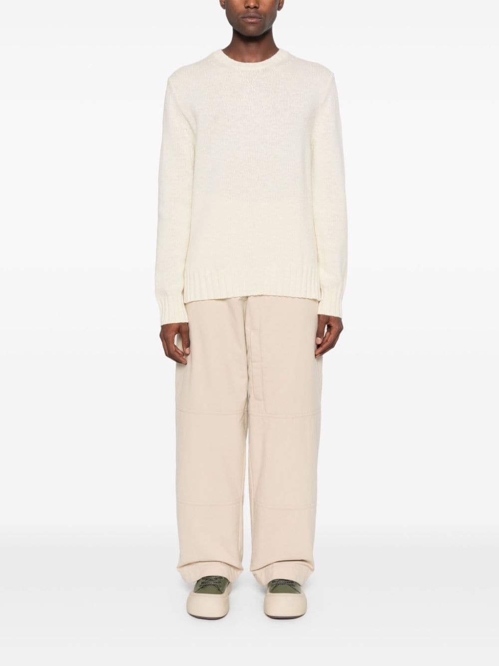 + ribbed-knit sweater - 2