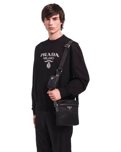 Prada Re-Nylon and Saffiano leather shoulder bag outlook