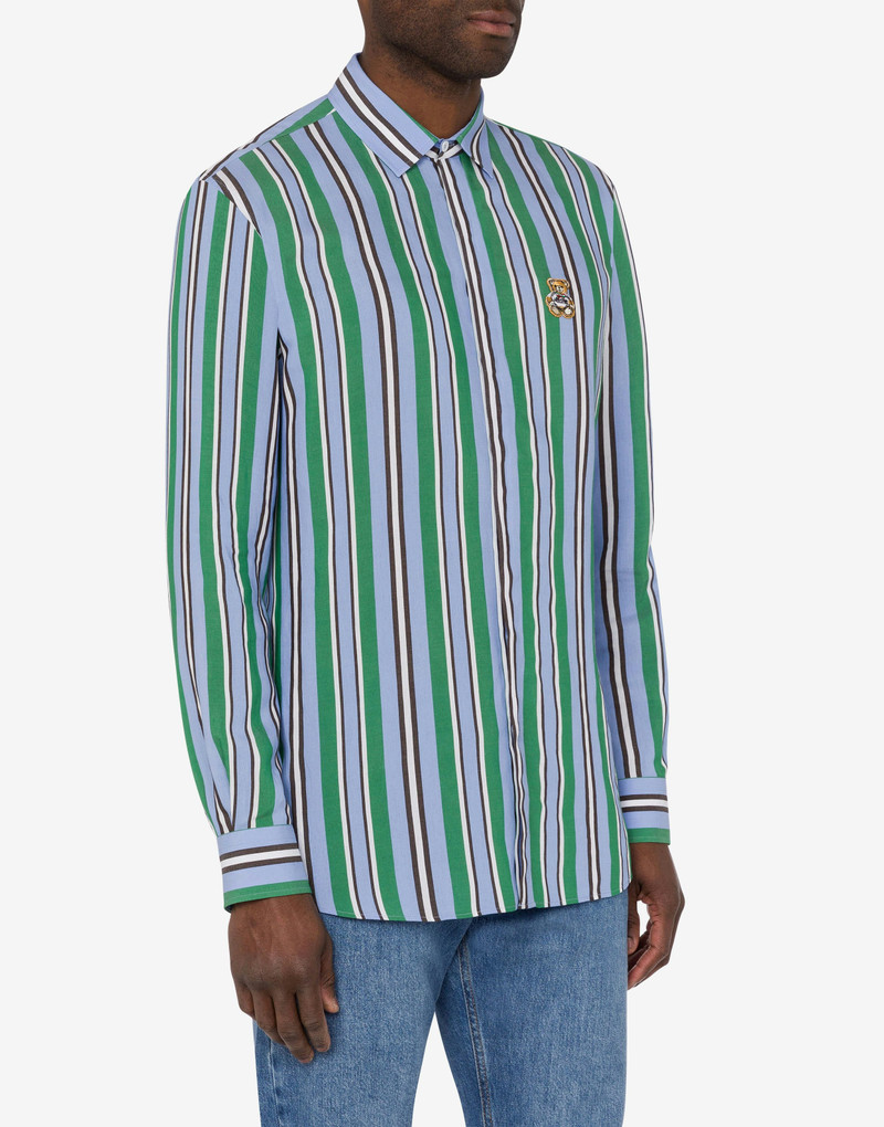 Moschino STRIPES LIGHTWEIGHT CANVAS SHIRT outlook