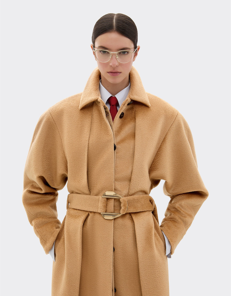 Coat in sable-effect alpaca 5