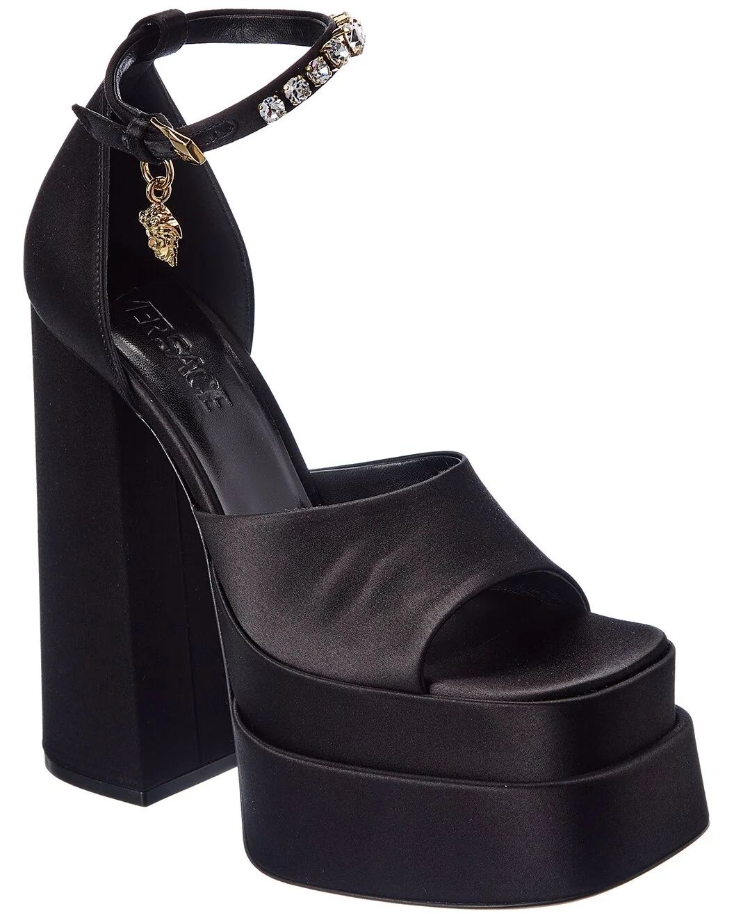 Versace Aevitas Silk Platform Sandal - 1