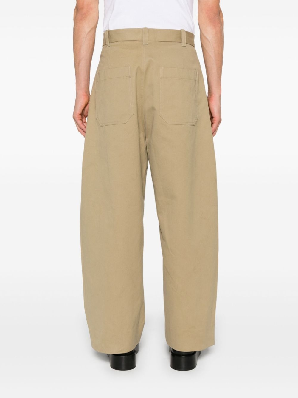 pleat-detail trousers - 4