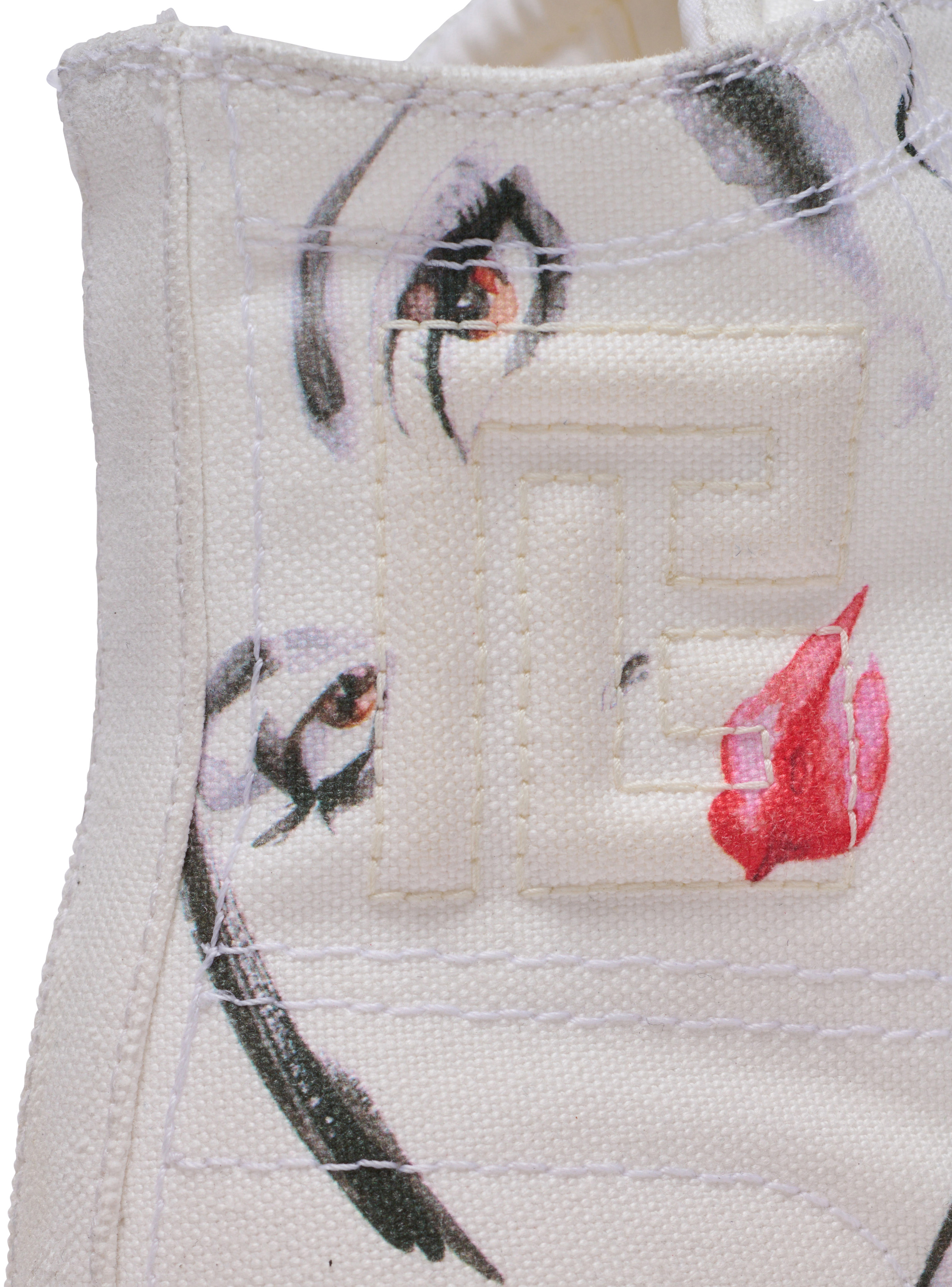 B-Court high-top trainers with Balmain Beauty print - 9