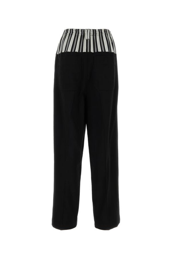 Fendi Woman Black Wool Blend Fendi X Stefano Pilati Pant - 2