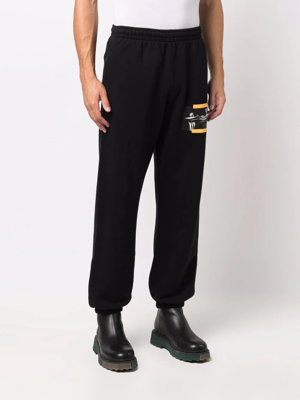 Caravaggio-print track pants - 3