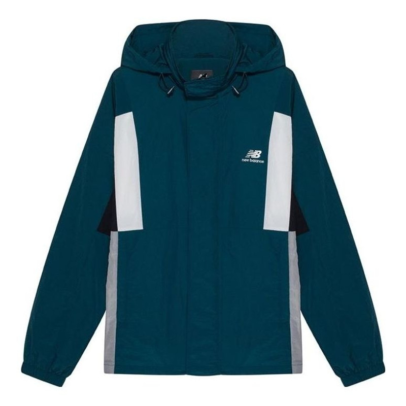 New Balance Athletics Higher Learning Windbreaker 'Teal White' NAA33013-GRN - 1