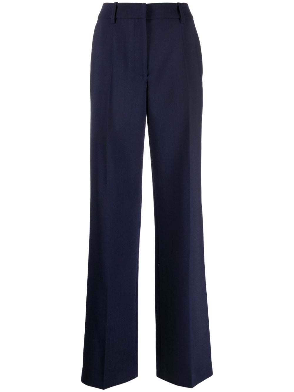 wide-leg virgin-wool-blend trousers - 1