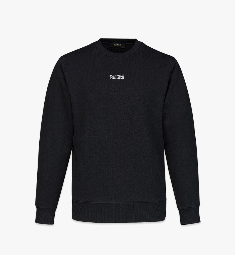 Men’s MCM Essentials Logo Sweatshirt in Organic Cotton 1