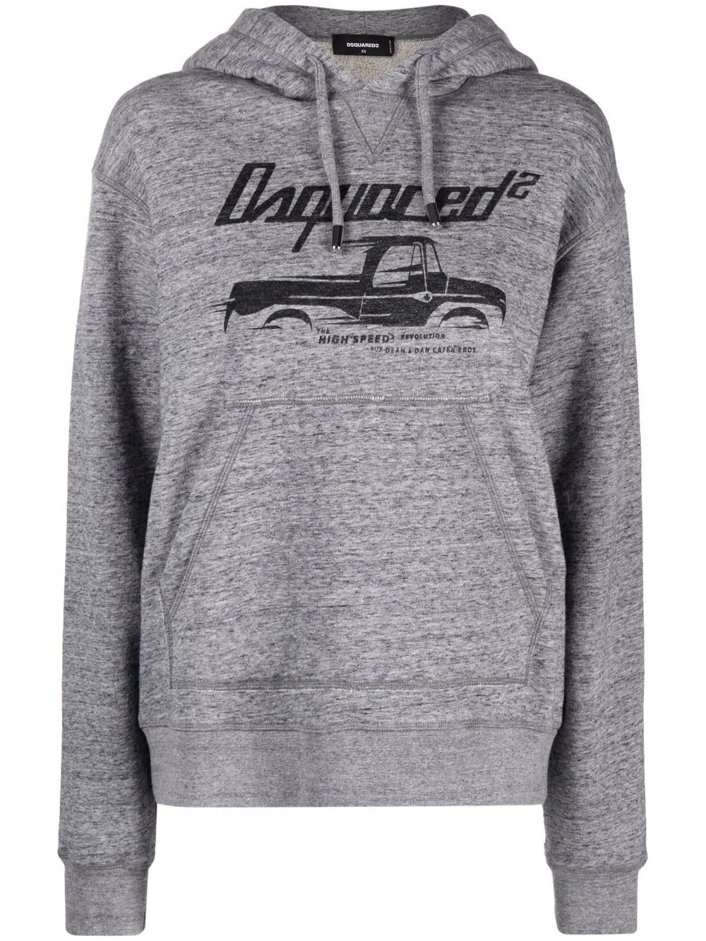 truck-print hoodie - 1