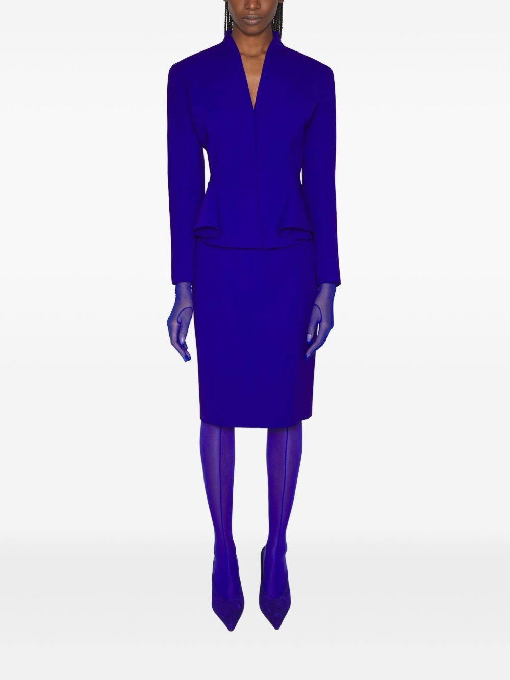 peplum-waist jacket - 2