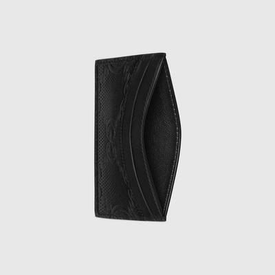 GUCCI GG embossed card case outlook