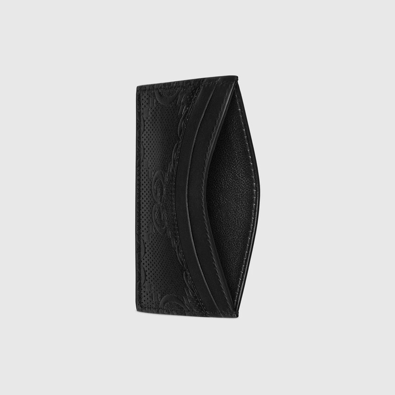 GUCCI GG embossed card case outlook