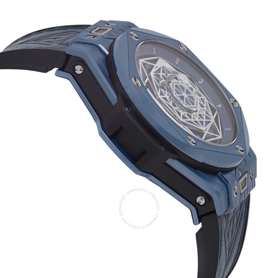 Pre-owned Hublot Big Bang Sang Bleu Blue Dial Men's Watch 415.EX.7179.VR.MXM19 - 4