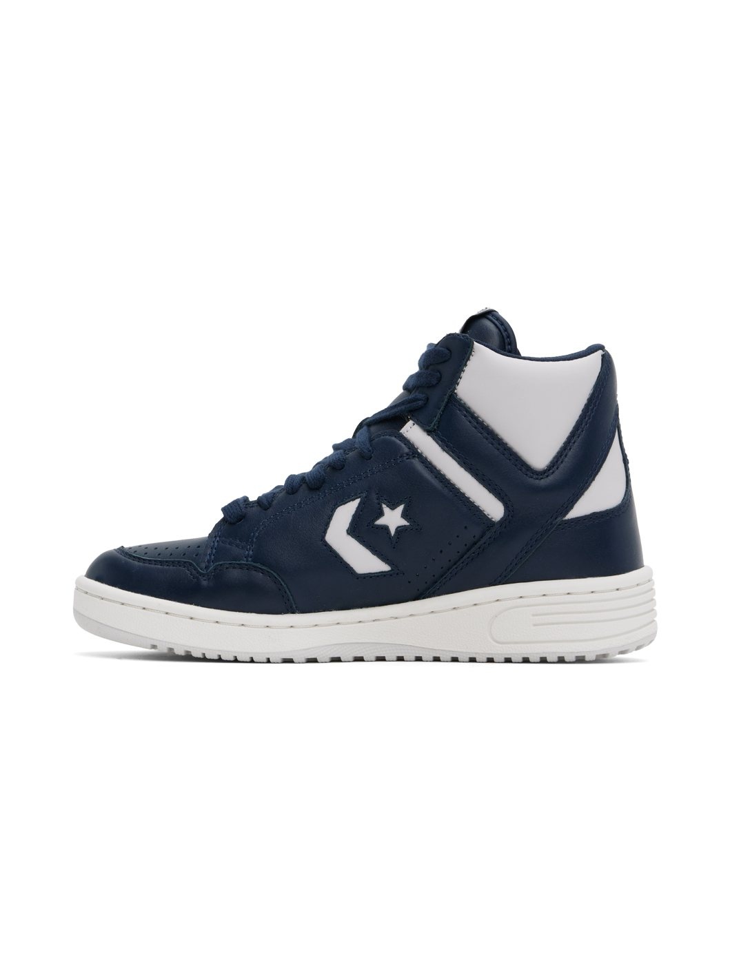 Navy & Gray Weapon Mid Top Sneakers - 3