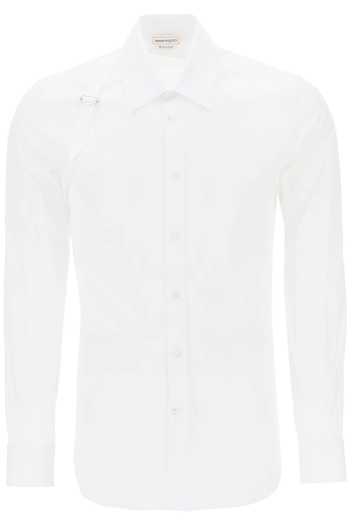 ALEXANDER MCQUEEN HARNESS SHIRT IN STRETCH COTTON - 1