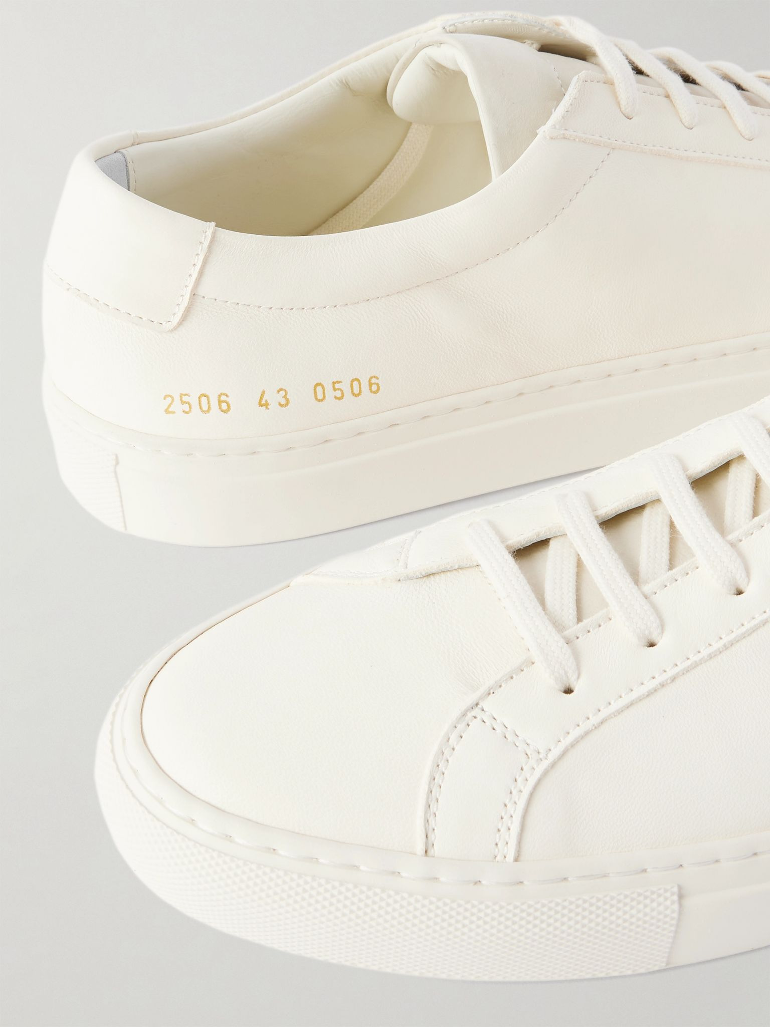 Achilles Premium Leather Sneakers White - 5