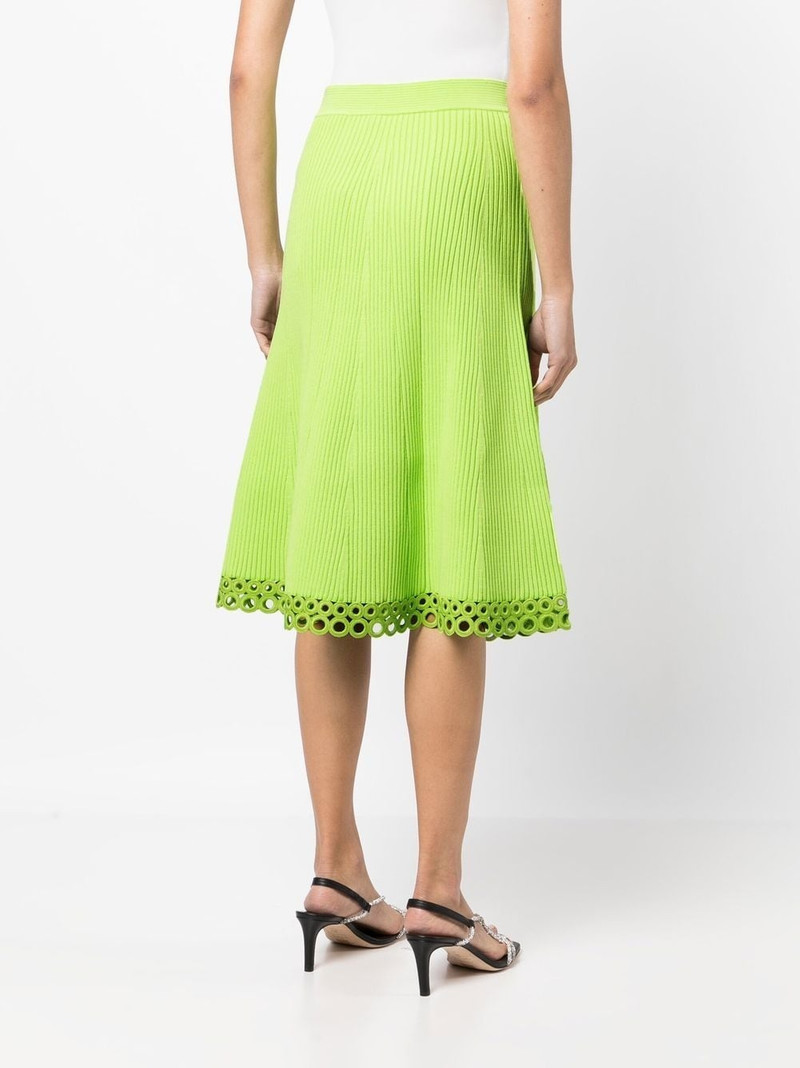 A-line ribbed midi skirt 4