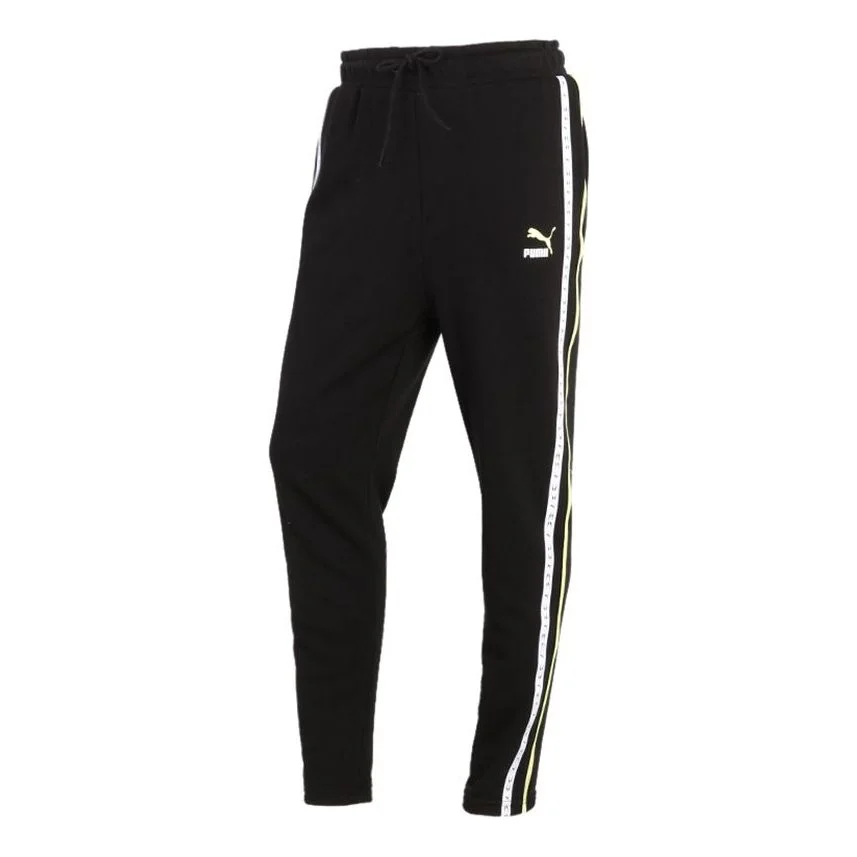(WMNS) PUMA Knitting Sports Trousers Black 531079-01 - 1