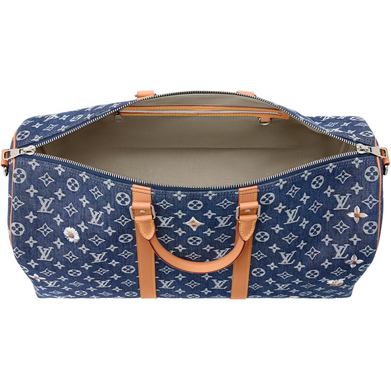 LOUIS VUITTON Keepall Bandoulière 50 'Blue' M27781 4