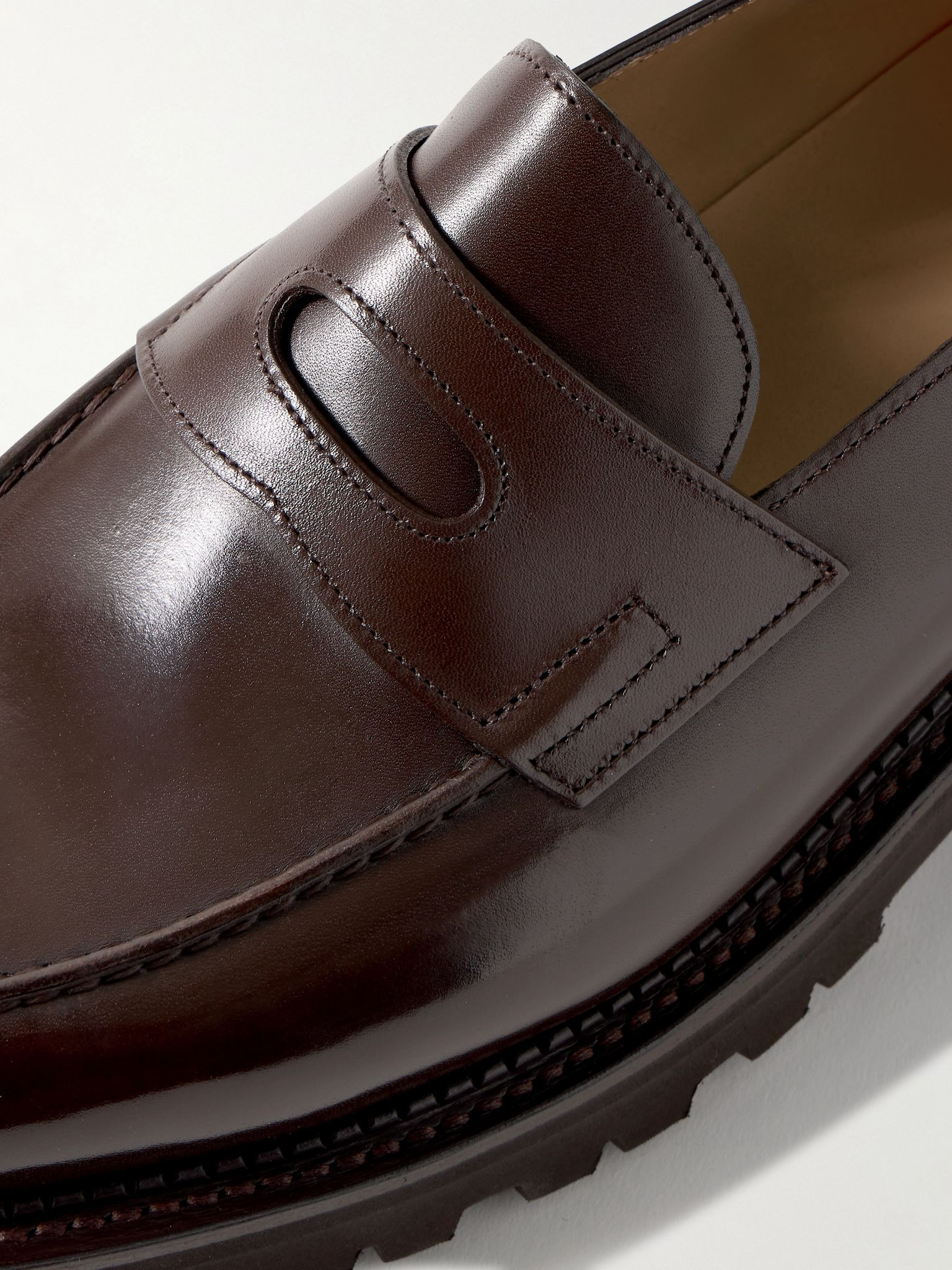 Lopez New Standard Leather Penny Loafers Dark brown - 4