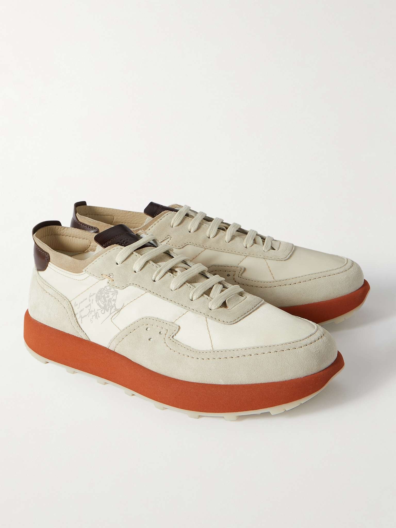 Light Track Venezia Leather and Suede-Trimmed Mesh Sneakers - 3
