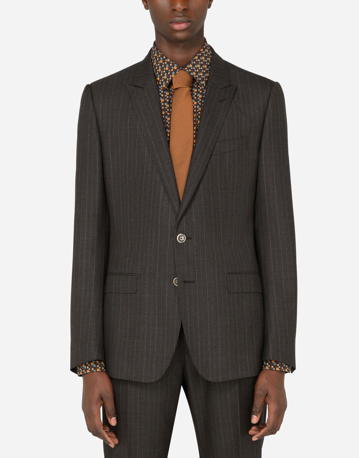 Pinstripe wool Martini-fit suit - 4